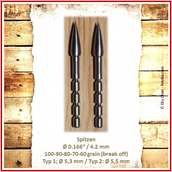 Nijora Edelstahl TeKa Spitze ID 4.20 mm/0.166 inch 100-90-80-70-60 grain