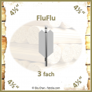 Fertigungsauftrag Holzpfeil 4.50 FluFlu (Ø 11/32) 3-fach